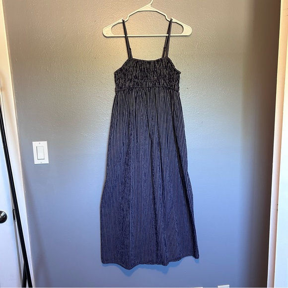 A New Day Navy and White Striped Dress - Picture 1 of 5